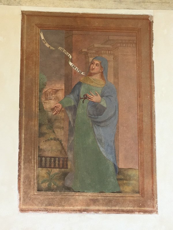 Painting in church