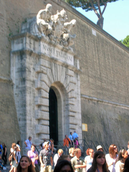 One stately entrance to the Vatican