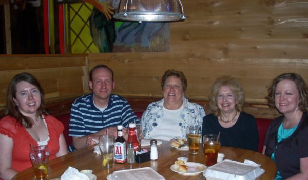 Mom and I with the Shultzes in TN