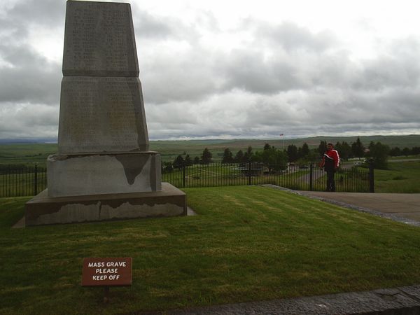 Soldier's monument with National Cemetary in background