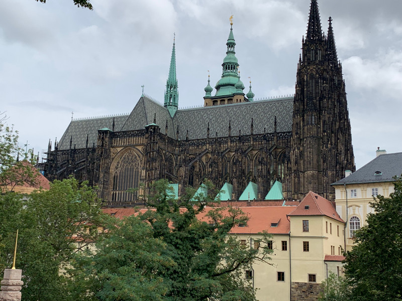 St Vitus Cathedral towering over the Castle area