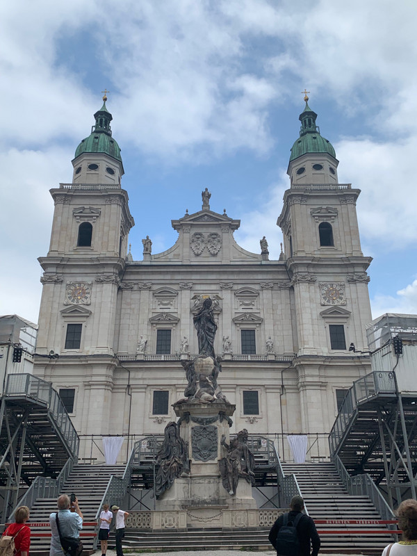 Salzburg Cathedral with Stage (part of Salzburg Festival)