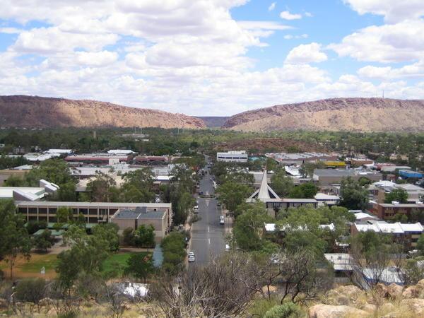 View of Alice Springs town