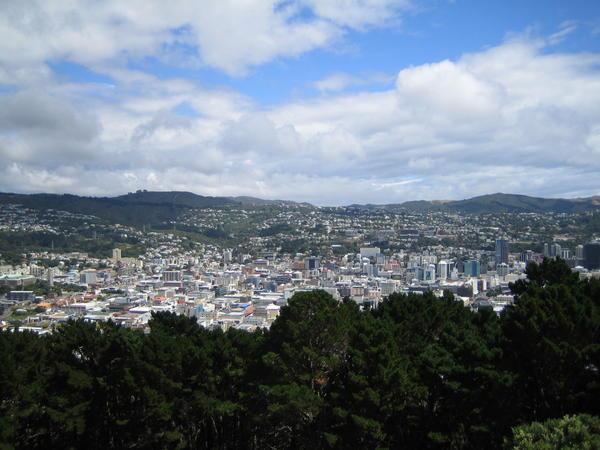View from Mount Victoria over Wellington city