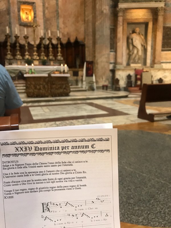 Mass at Pantheon