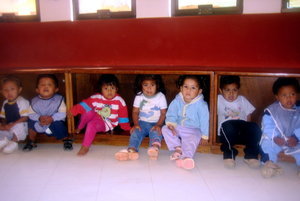kids at Niños del Capitan day care