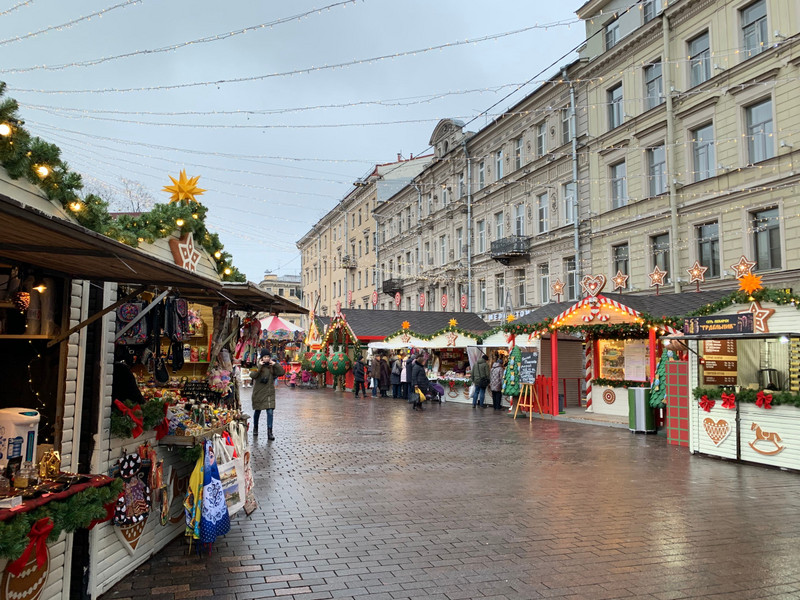 Christmas Market in St Petersburg