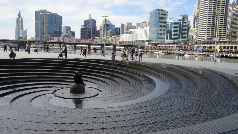 Darling Harbour with fountain