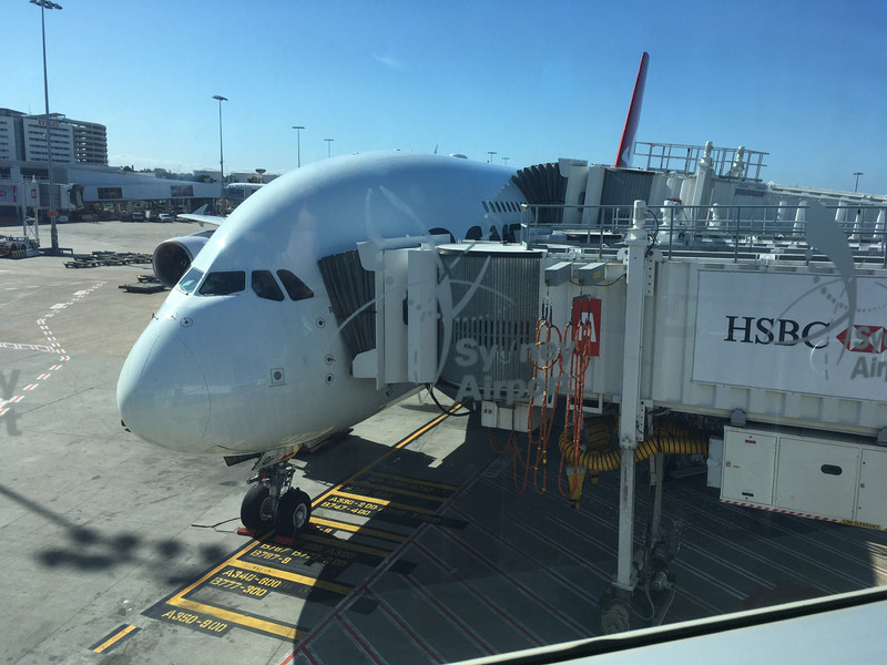 Airbus 380 at Sydney airport