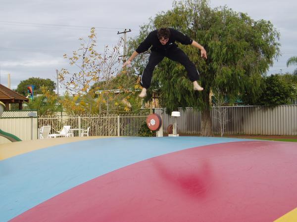 The trampoline at Busselton