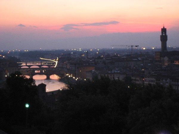 View of Florence at Sunset from Piazzo Michaelangelo