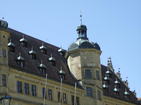 Marktplatz - roof of the Rathaus