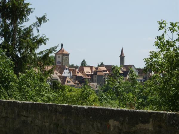 Rothenburg - view from the wall 1