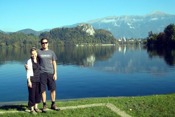 Us In Front Of Lake Bled