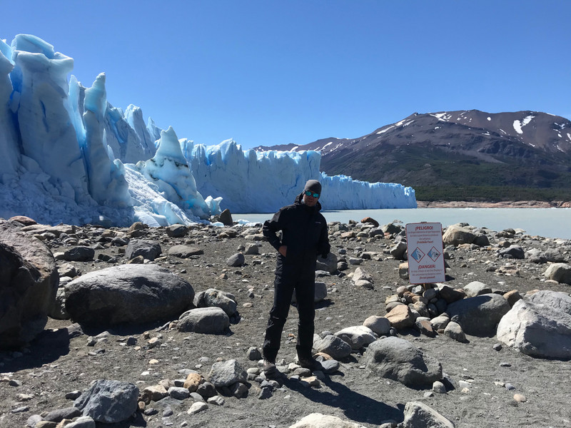 Mini trekking next to the glacier