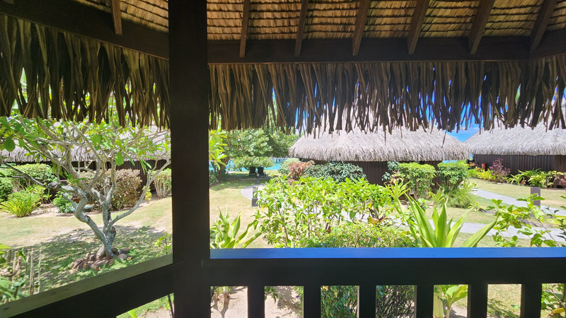 View from the bungalow in Moorea