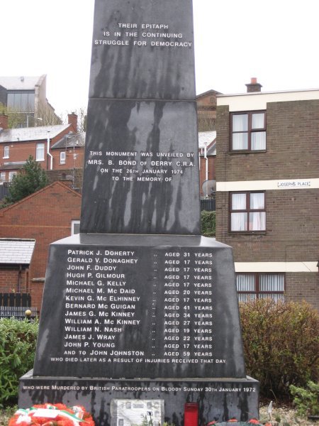 Bloody Sunday memorial