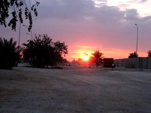 Sunset in the desert