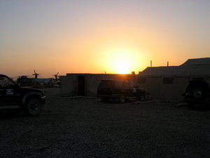 Sunset over the squadron