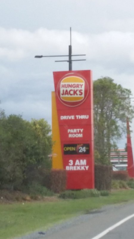 Brekky at Hungry Jack's!