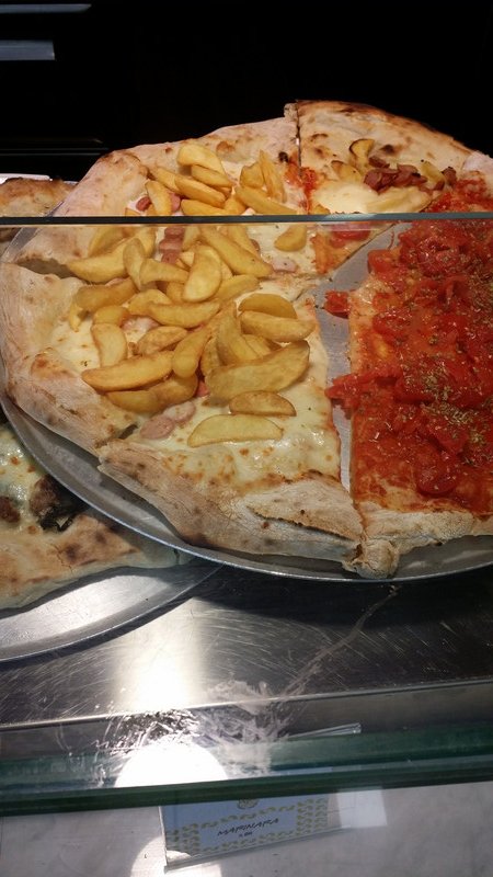 Naples airport pizza!