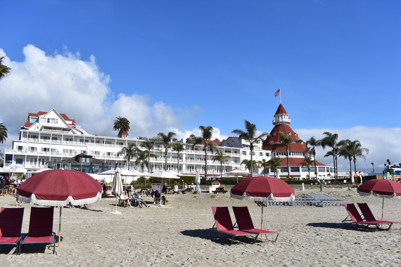 Coronado Hotel from beach