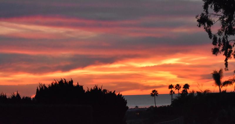 Sunset over the Pacific from a La Jolla Home