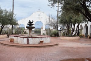courtyard at the Mission