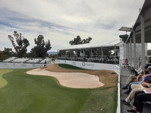 stands at 18th green