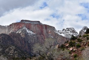 Love the red rock with snow