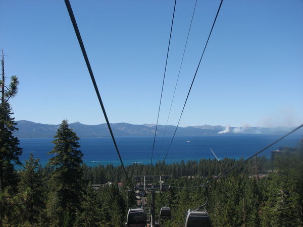 views of lake tahoe from a gondola ride