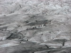 another group just got on the glacier