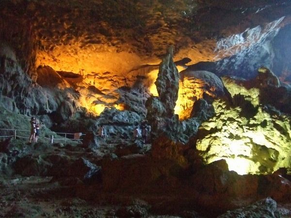 deep inside the "Surprise Cave"
