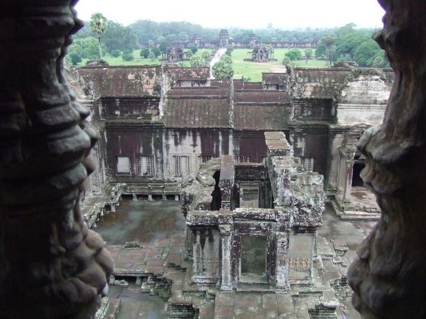 Angkor Wat perspective....shot from inside one of the temples.
