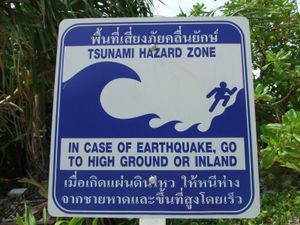 An encouraging sign at Koh Phi Phi Le