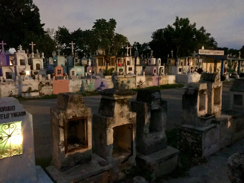Colourful cemetery