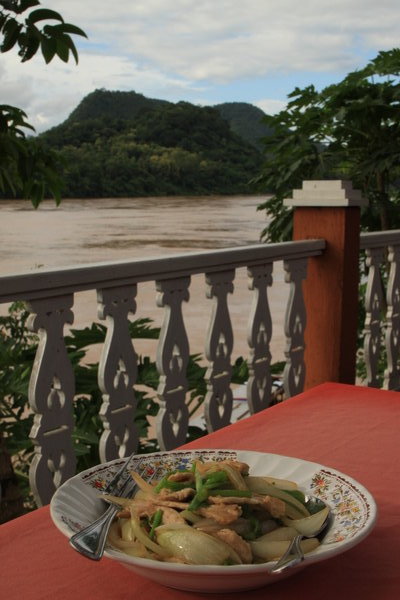 Meal on the Mekong River