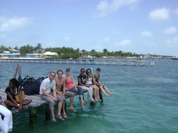 Leaving Caye Caulker waiting for the ferry.