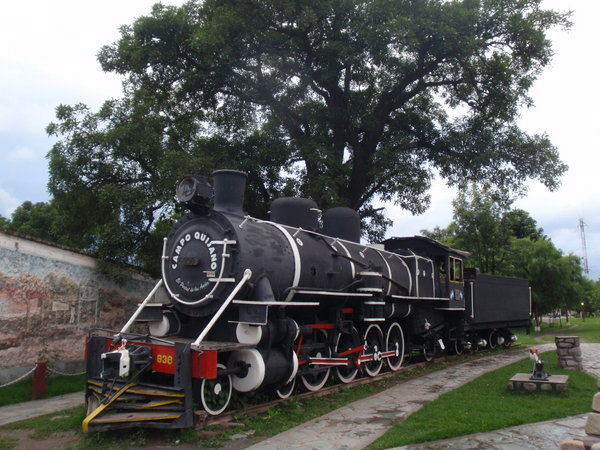 The first train in Salta.