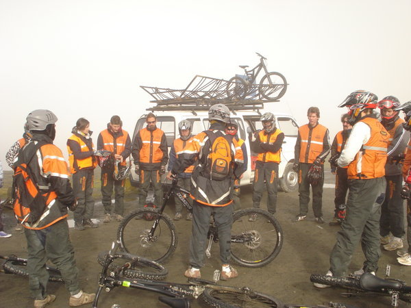 Getting our team breafing in the clouds!