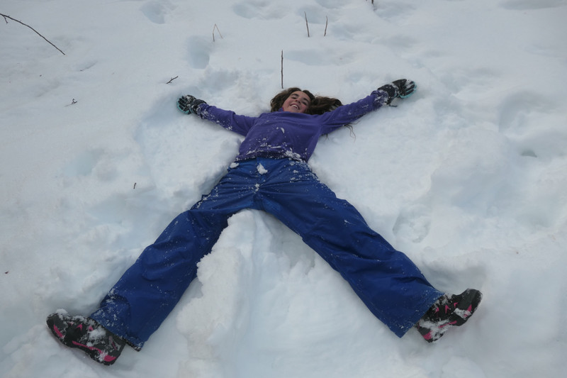 Lying in snow, forever lying in snow
