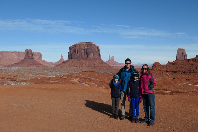 Family shot Monument Valley