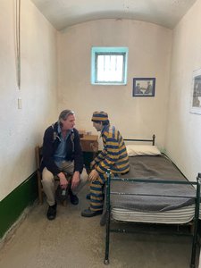 Conversing on the finer points of prison life