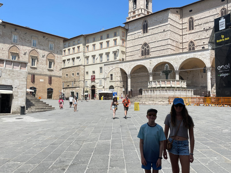 Staying in the shade in Perugia