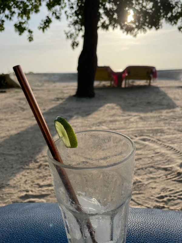 Sunset cocktail…which didn’t quite last til sunset