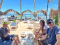Some lunch at the beach - we were exhausted!