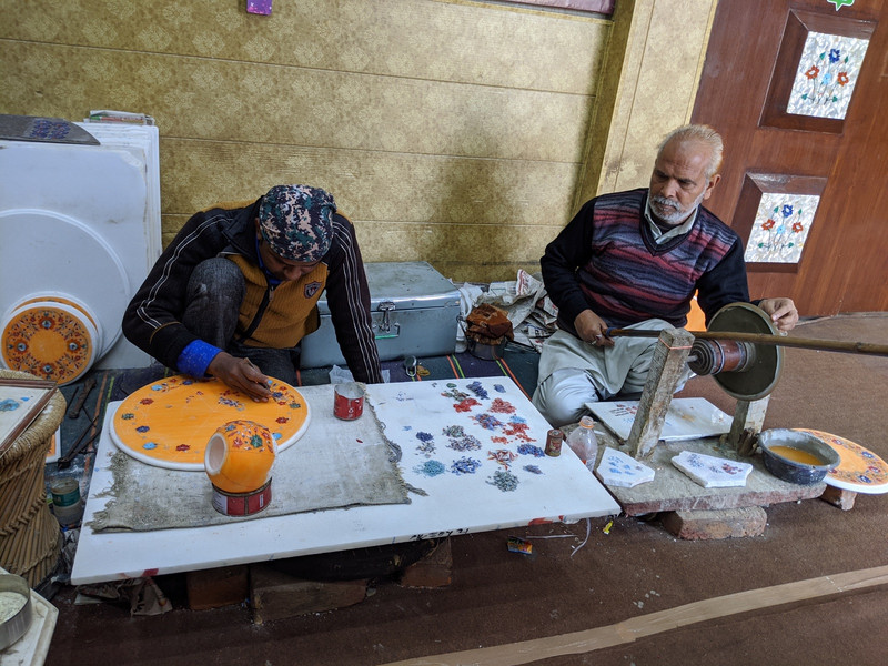 A local carvings shop where they sell stones and marbles
