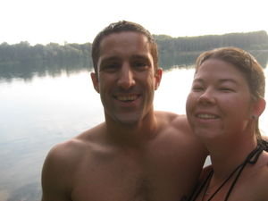 alex and i at the lake