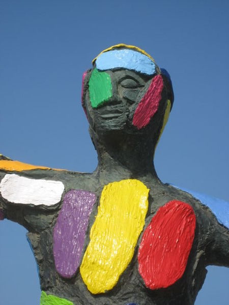 colorful statue
