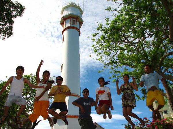 jump shot @ bolinao' lighthouse